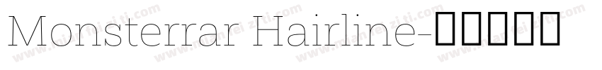 Monsterrar Hairline字体转换